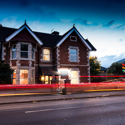 Thumb nightime view of caythorpe house