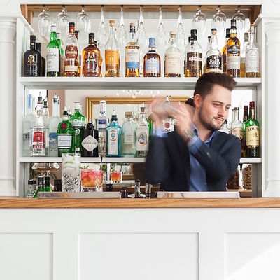Thumb grant cocktail mixing
